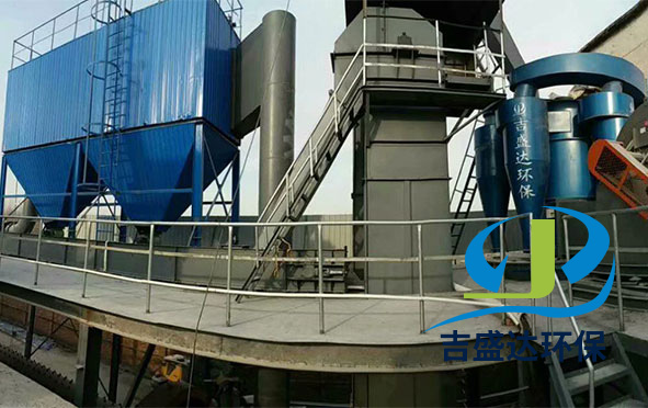 碳酸鈣生產(chǎn)線除塵器、選粉機(jī)安裝現(xiàn)場